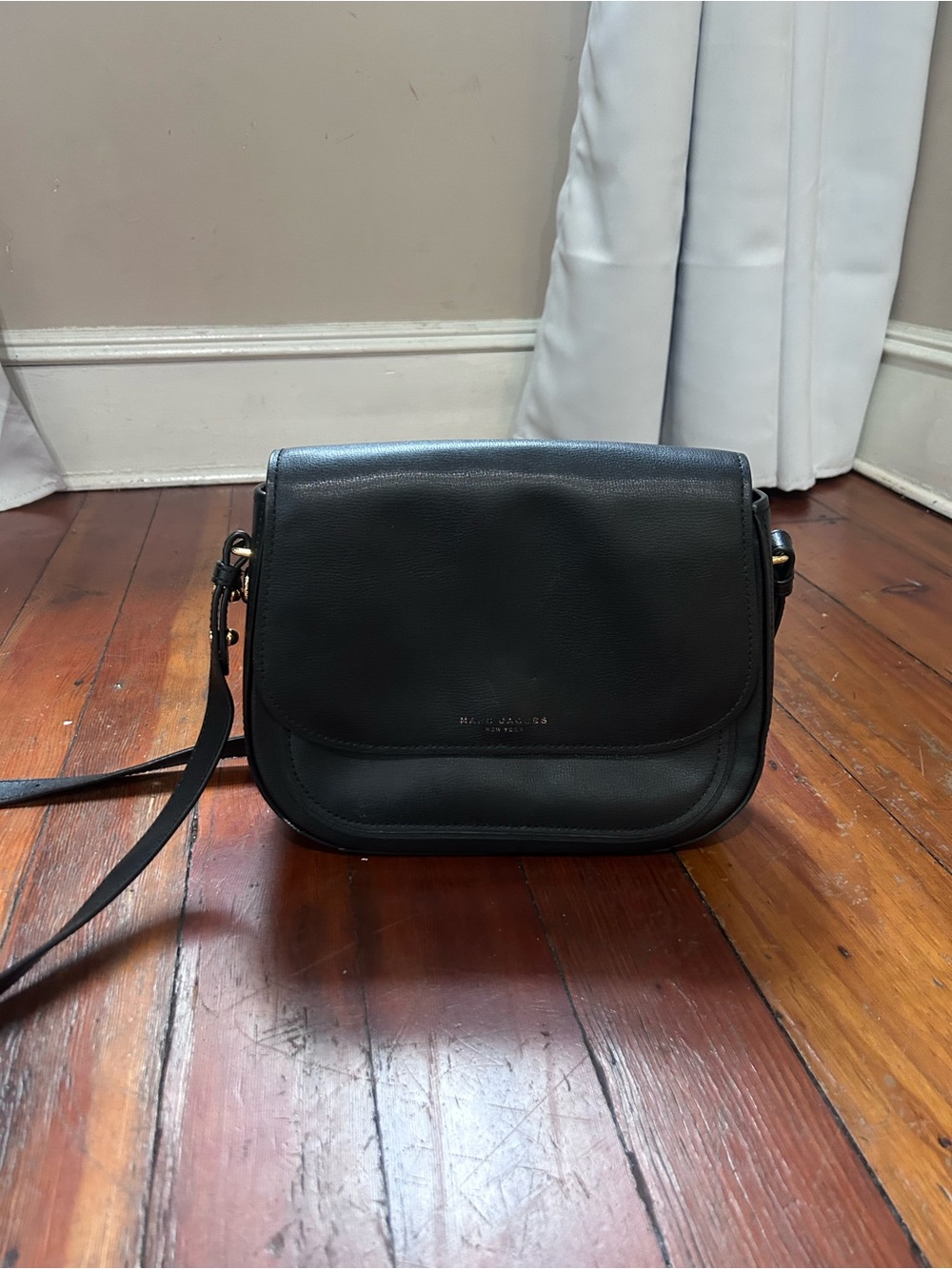 Marc Jacobs New York Mini Rider Flap Crossbody Bag.